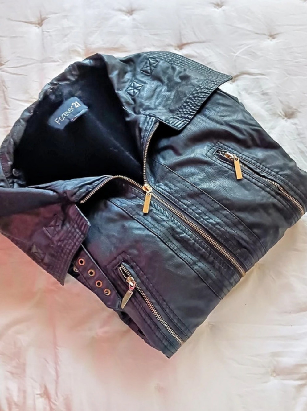 Forever 21 Faux Leather Moto Jacket